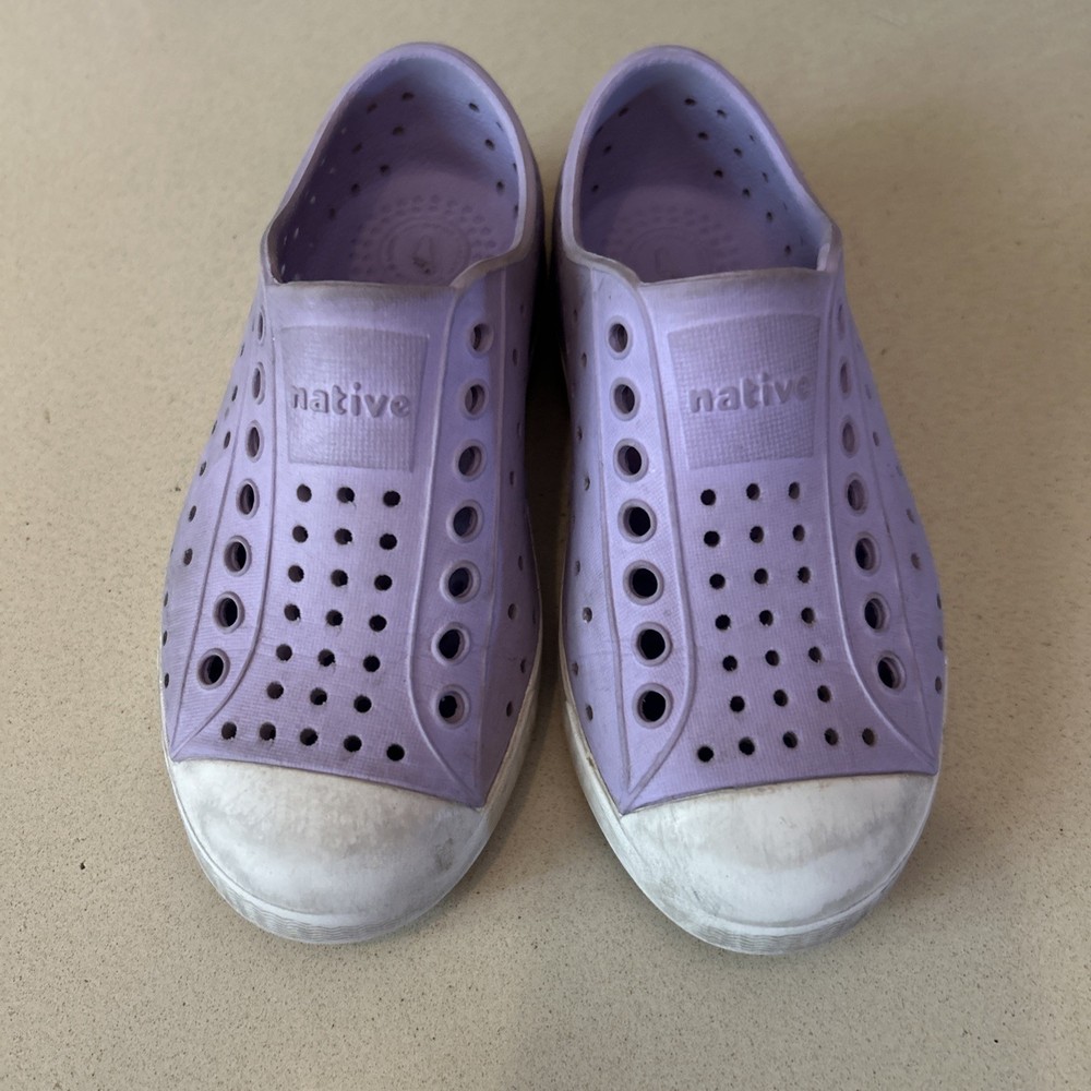 Native Jefferson Kids C10 Light Purple Slip on Shoes