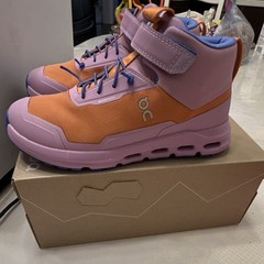 On Cloudhero Mid Waterproof Kids Copper/Lavendula Sneakers US 3K 3KD30011286