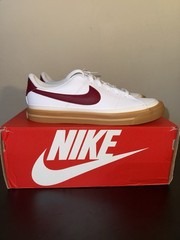 Nike Court Legacy Sneaker White/Crimson Red New In Box Size 6 Youth / 7.5 Women
