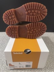 Timberland Premium 6 Inch Waterproof Boot Wheat Nubuck Size 1 PreSchool New