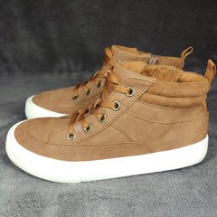 Cat & Jack Athletic Mid Top Brown Boots Youth Size 2 kids shoes