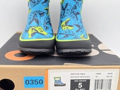 Bogs Super Dino Kids US 5 Blue 100% Waterproof Mid Calf Rain Boot – NIB
