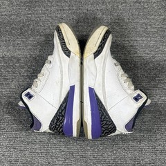 Nike Air Jordan 3 Retro Dark Iris White Purple Black Shoe DM0966-105 Youth GS 3Y
