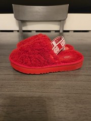 UGG Australia Toddlers Fluff Yeah Slippers Slides Red Size 13