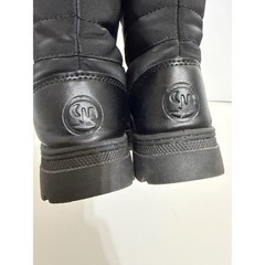 Northside Kids Size 2 Black Quilted Nylon Winter Snow Boots Faux Fur Lined