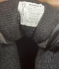 Sorel Childrens Snow Commander Winter Boots Little Kids Size 10 Black/Blue NEW