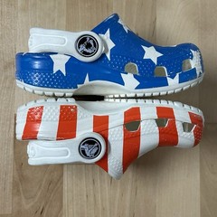 Crocs Classic Clogs Toddler C5 Stars Stripes Flag Patriotic USA 250th July 4th