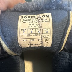 Sorel Kids Commander Snow Boot Toddler 7 Blue Red And Black