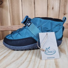 Chaco Ramble Puff Kid Boots Youth Size 3 Glacier Blue Quilted Ankle JCH180348