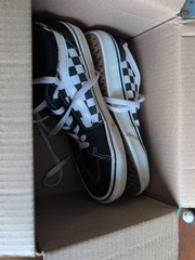 Vans Filmore Low Top Sneakers Checkerboard Black White Suede Canvas 8