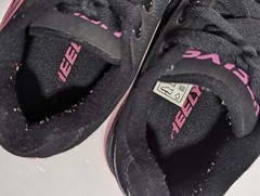 Heelys 770291 Propel 2.0 Black Pink Rolling Wheeled Skate Shoes Youth US 3