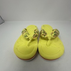 Reef Flip Flops Kids Size 4/5 Yellow Tropical
