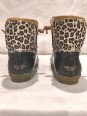 Sperry Saltwater Duck Boot in leopard print