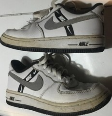 NIKE Air Force One 82’ Classic White Leather Uppers Shoes Size 12 C US 29.5 EUR