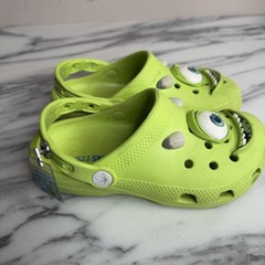 Crocs Monsters, Inc. Mike Classic Clogs Kids C13 Green Shoes Disney Slip On