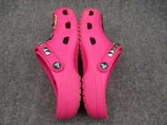 Crocs Classic Clogs Pink Junior 6 Comfort Rubber Shoe Waterproof Jibbetz Girls 6