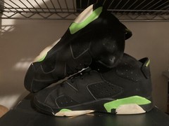 PRE-OWNED JORDAN 6 RETRO (PS) ELECTRIC GREEN SIZE 2.5