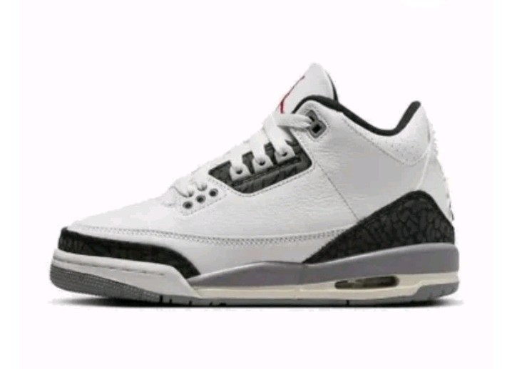 Nike Air Jordan 3 Retro GS Summit White Cement Grey DM0967-106 (3.5Y-7Y)