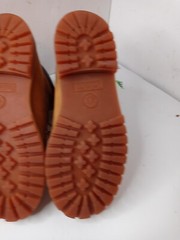 Timberland Boots Size 5.5M Ankle Combat Waterproof Nubuck Leather Lace-Up Tan