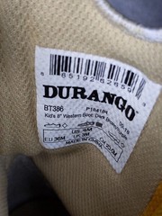 Durango Lil Durango Boots Youth Size 4 Brown Purple Cowboy Western Pull On BT386