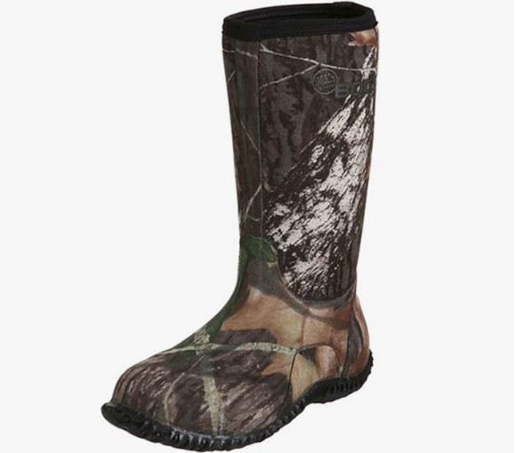 BOGS Boy’s Classic High Waterproof Insulated Rain Boot, Mossy Oak, 10 Toddler