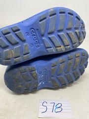 Crocs Blue Handle It Rain Boots Unisex Kids Big Kid-Size 11 Waterproof Pull On