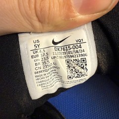 Nike Star Runner 4 DX7615-004 Black Blue Synthetic Mesh Running Shoes Kids 5Y