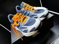 adidas Adizero Aruku J Unisex Kids Mesh Low Top Blue/Orange US 4 Youth/5.5 Women