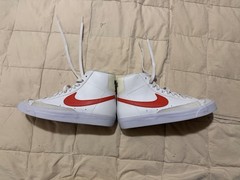 Nike Blazer Mid ’77 White Blue Orange DA4086-117 Youth Size 7 Women’s Size 8.5