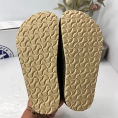 Birkenstock Kaprun Rivet Felt Mule Doubleface Khaki Kids 8/EU26 Narrow Fit NWB