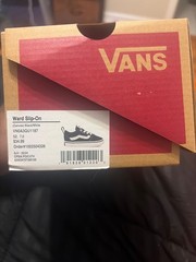 Size 7 VANS Ward Platform Low Black