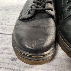 Dr Martens 1460 J Kids Black Leather Side Zip Combat Boots 1 UK 2 US 33 EU