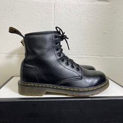 Dr. Martens Delaney AW004 Lace Up Zip Combat Boot Junior Size US 3