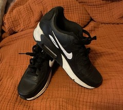 Nike Air Max 90 Black And White Leather