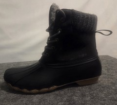 Fab Kids Black Winter Snow/ Rain Boots Size 5