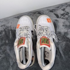 Nike Air Force 1 Just Do It Pack JDI White Black Orange (AO3977-100) 5.5Y/W7