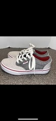 Vans: Atwood (Chambray) Black / Drizzle Youth Size 2 Excellent Condition