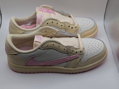Jordan 1 Retro Low OG SP Travis Scott Shy Pink (PS) – Size 2Y (In Hand)