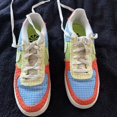 Nike Air Force 1 Low ’07 LV8 Next Nature DV2193-400 Size 7Y Rainbow Multi Color