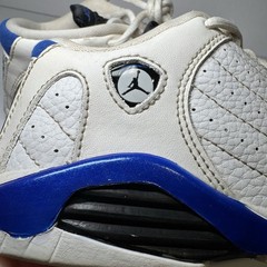 Air Jordan 14 Retro White Hyper Royal TD Blue White 312093-104 Toddler Size 10c