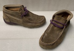 Twisted X Driving Moc Youth Size 5 M YDM0012 Chukka Brown Leather
