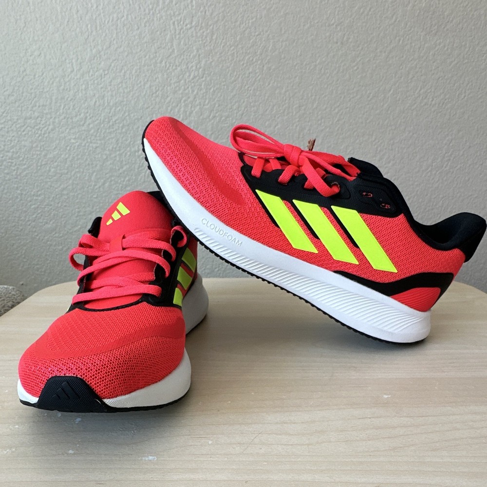 Adidas Runfalcon 5 J Cloudfoam Unisex Kids Red/Black/Yellow Sneaker US 5