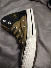 Converse All Star Chuck Taylor Junior Size 1 Sneakers 645224F Green And Black