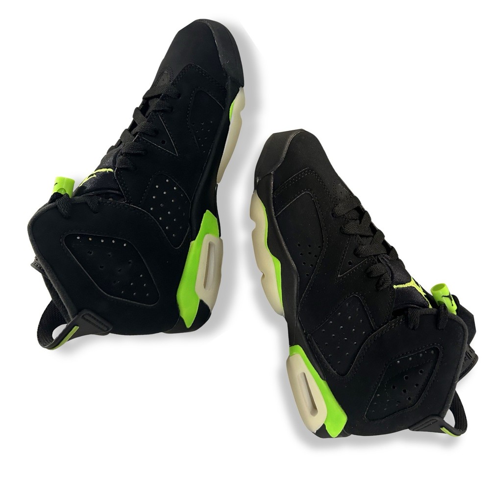New Nike Air Jordan 6 Retro GS Electric Green Black Big Kids Size 4.5Y Sneakers