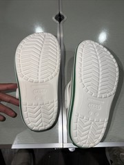 White And Green Crocs 3