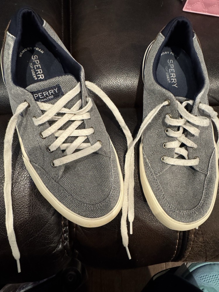 Sperry Harbor Tide Youth Boys Grey Sneakers Casual Shoes SCK266361 SIZE 4