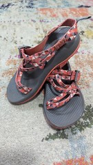 Chaco ZX/1 Ecotread Youth Kids Size 2 Red, Orange, Grey