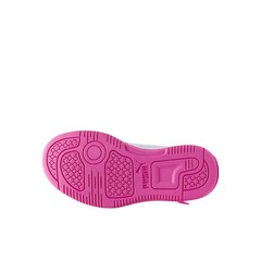 PUMA Rebound Layup Iridescent Pink Lace Up Toddler Girls Pink, White Sneakers C