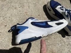 Nike Air Max Bolt, 2.5 Y, Blue White CW1627 400 FREE SHIP Minor Wear SEE PICKS