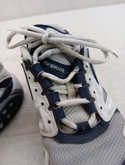 Brooks Ariel GTS24 Running Shoes Size 9.5 Kids White/Blue/Gray Hydroflow Forefon